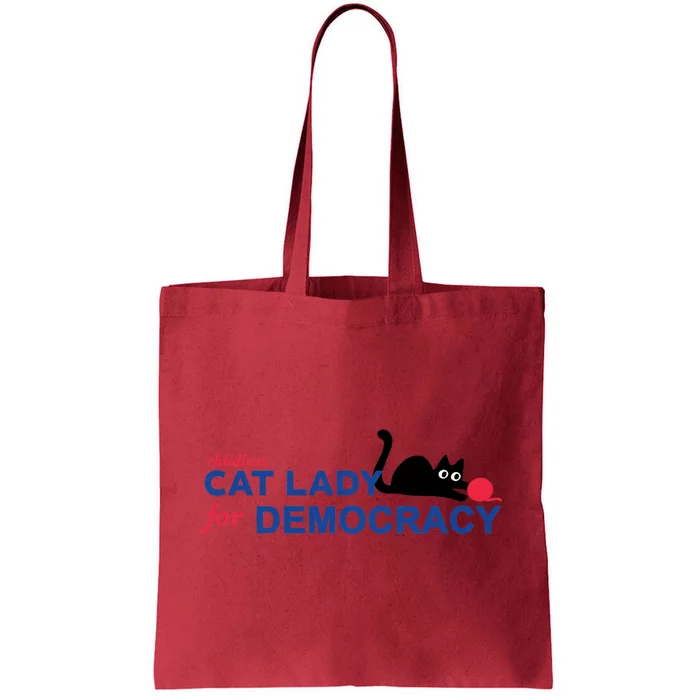 Childless Cat Lady For Democracy Voting Election 2024 Usa Tote Bag