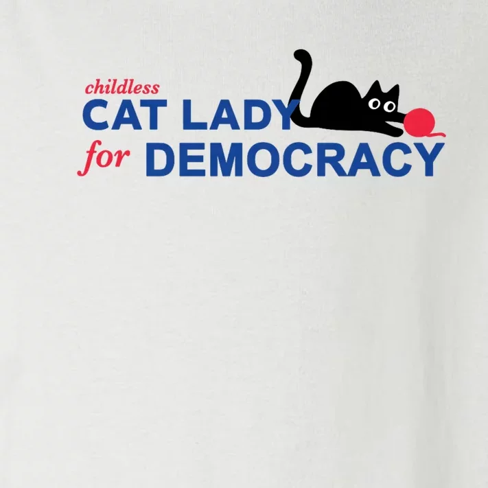 Childless Cat Lady For Democracy Voting Election 2024 Usa Toddler Long Sleeve Shirt