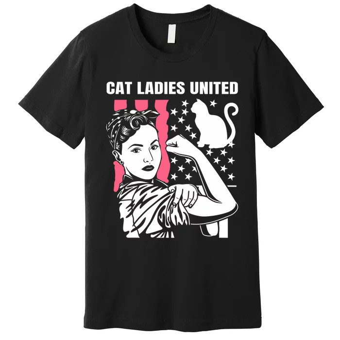 Childless Cat Lady For Cat Mom Women Cat Ladies Premium T-Shirt