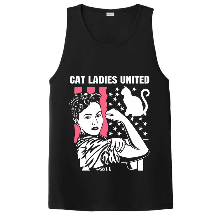 Childless Cat Lady For Cat Mom Women Cat Ladies Performance Tank