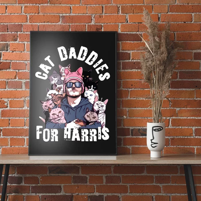 Childless Cat Lady Kamala Cat Dad Poster