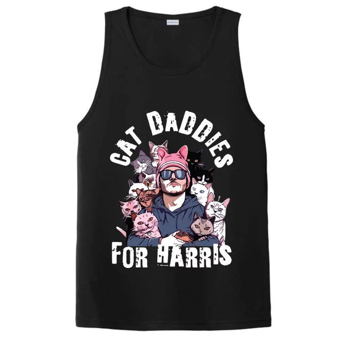 Childless Cat Lady Kamala Cat Dad Performance Tank