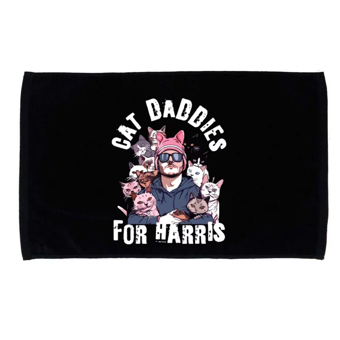 Childless Cat Lady Kamala Cat Dad Microfiber Hand Towel