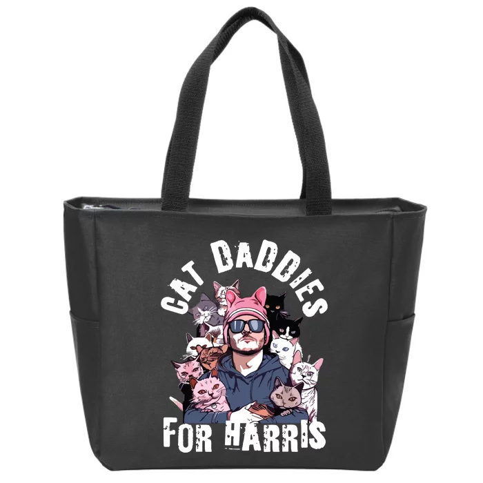 Childless Cat Lady Kamala Cat Dad Zip Tote Bag