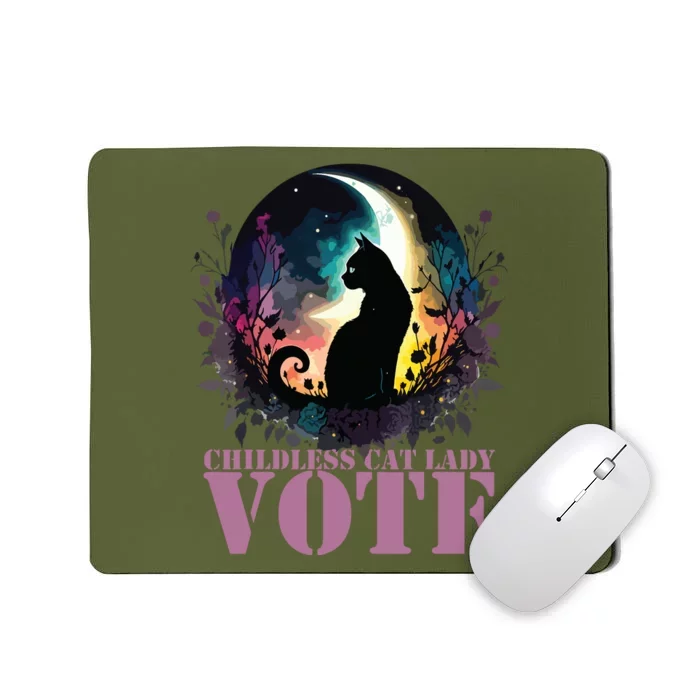 Childless Cat Lady Vote Vote Like A Childless Cat Lady Mousepad