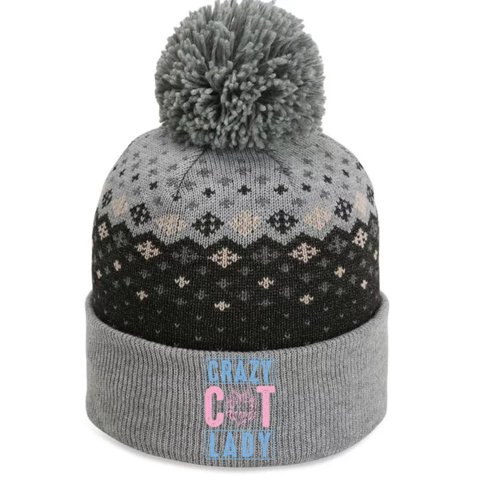 Crazy Cat Lady The Baniff Cuffed Pom Beanie