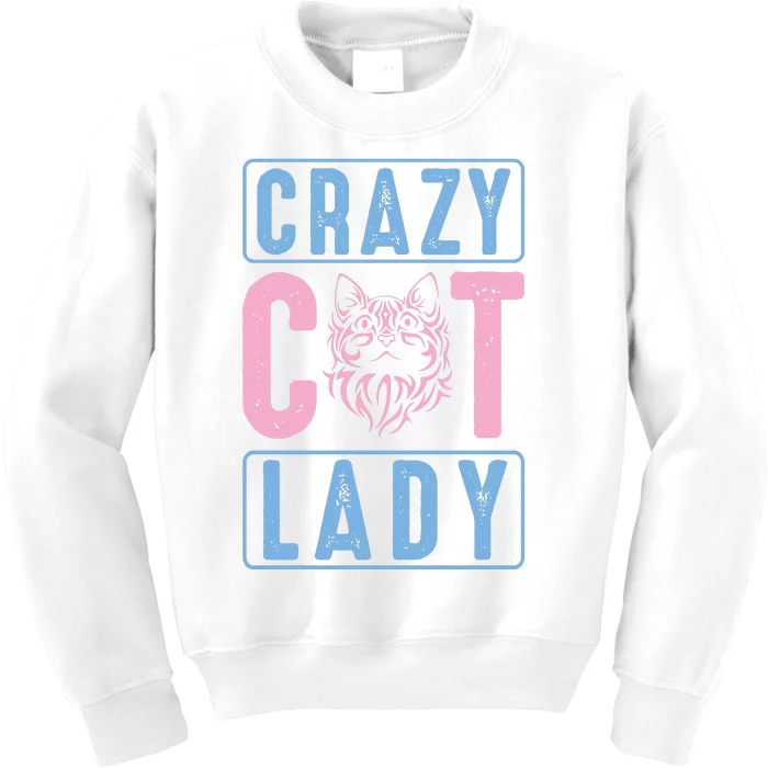 Crazy Cat Lady Kids Sweatshirt