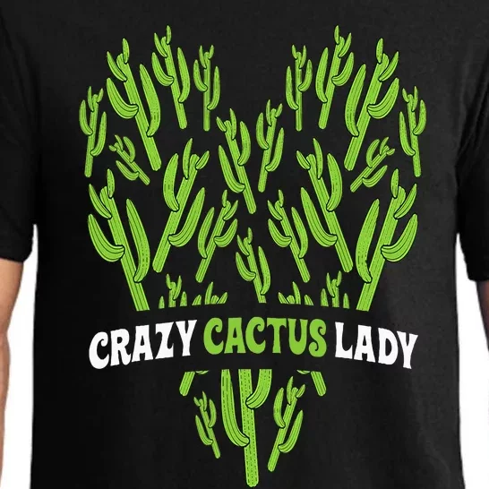 Crazy Cactus Lady Funny Desert Plant Succulents Lover Outfit Pajama Set