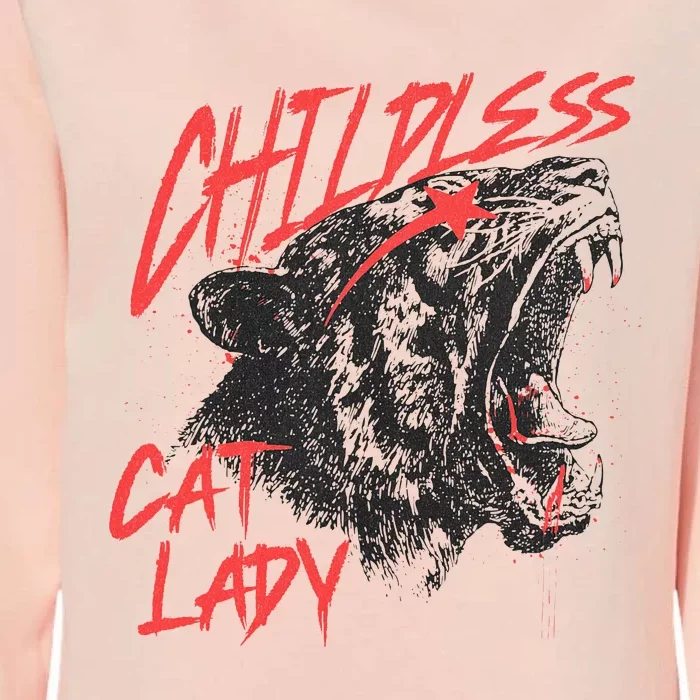 Childless Cat Lady Womens California Wash Sweatshirt