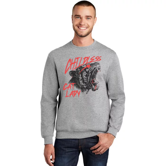 Childless Cat Lady Tall Sweatshirt