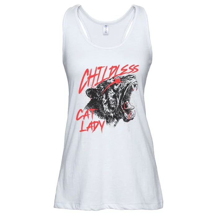 Childless Cat Lady Ladies Essential Flowy Tank