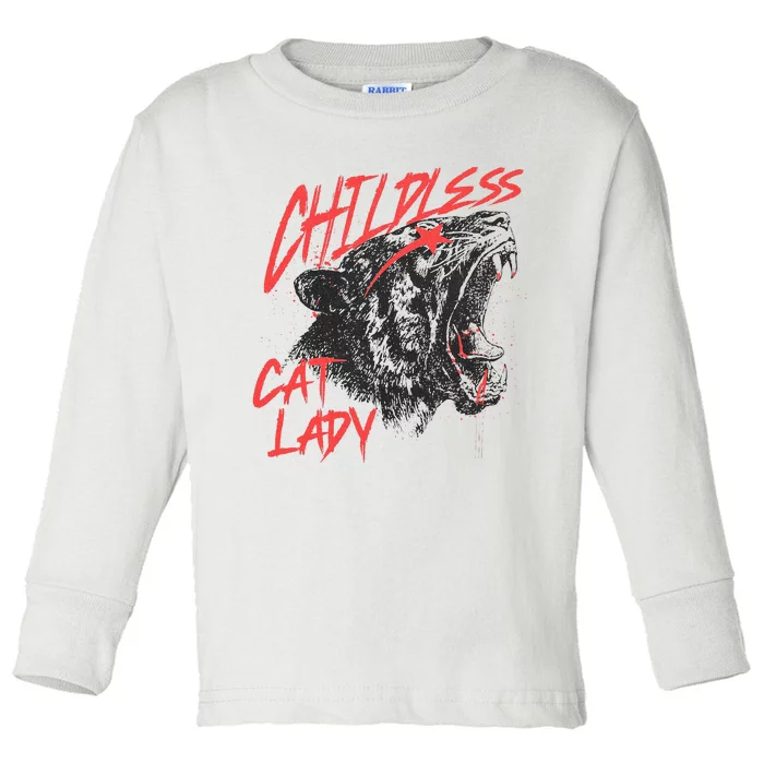 Childless Cat Lady Toddler Long Sleeve Shirt