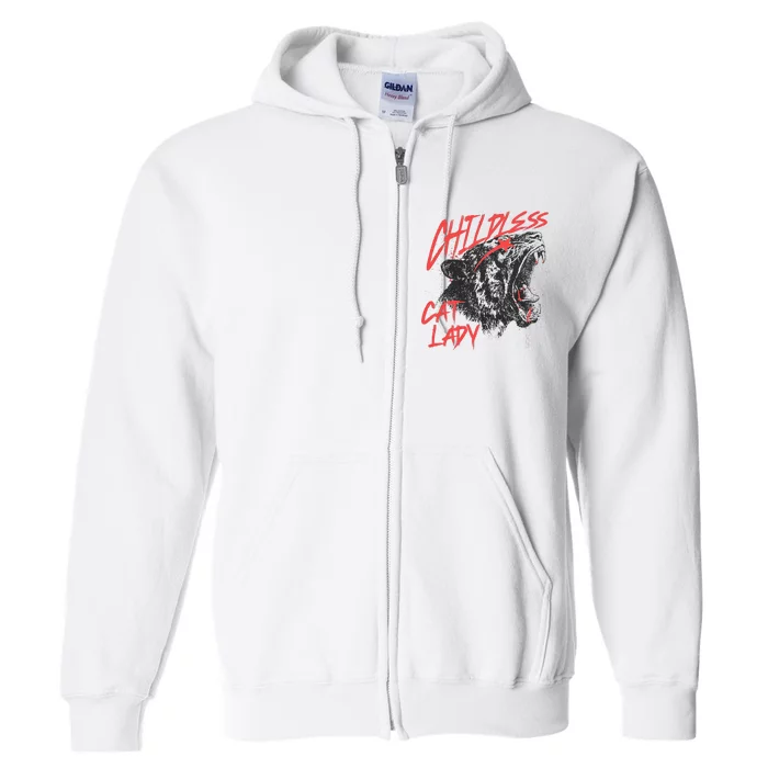 Childless Cat Lady Full Zip Hoodie