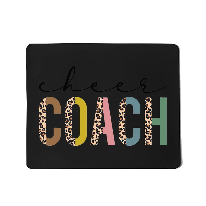 Cheer Coach Leopard Cheerleading Props Cute Cheer For Coach Mousepad