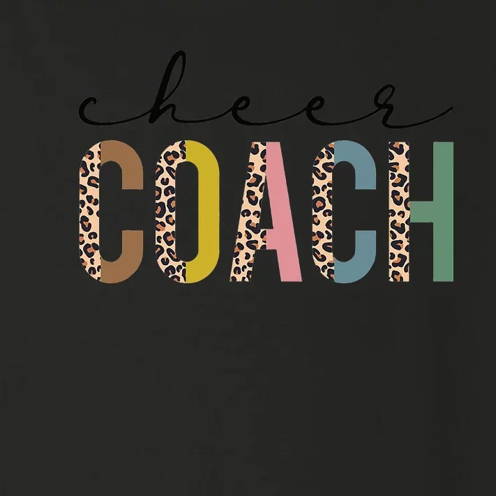 Cheer Coach Leopard Cheerleading Props Cute Cheer For Coach Toddler Long Sleeve Shirt