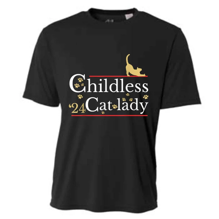 Childless Cat Lady For President Cooling Performance Crew T-Shirt