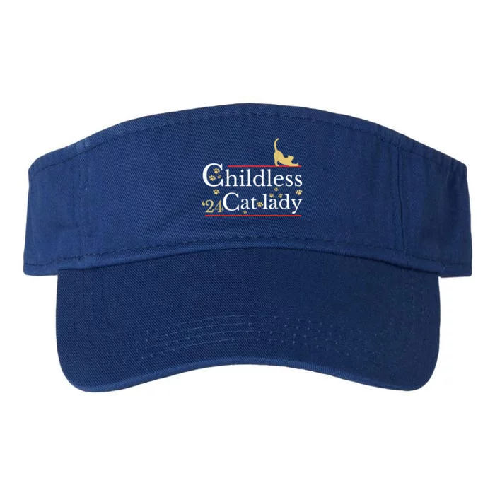 Childless Cat Lady For President Valucap Bio-Washed Visor