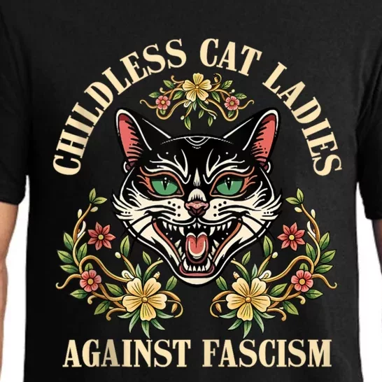 Childless Cat Ladies Against Fascism Pajama Set