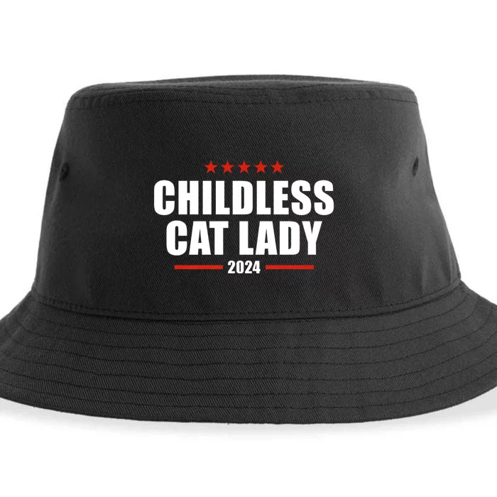 Childless Cat Lady 2024 Childless Cat Lady Sustainable Bucket Hat