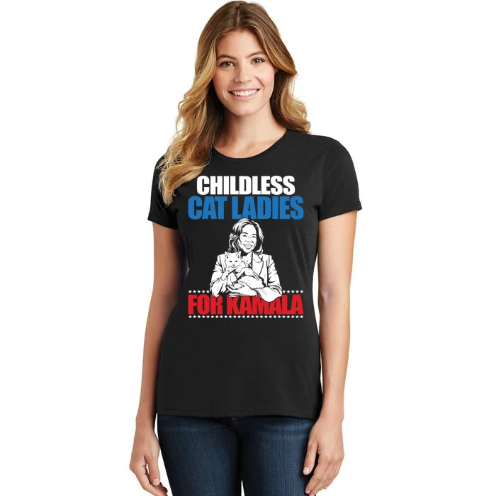 Childless Cat Ladies For Kamala Women's T-Shirt