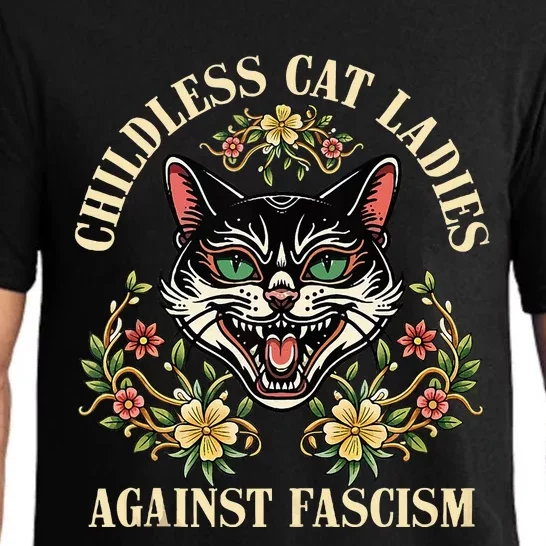 Childless Cat Ladies Against Fascism Pajama Set