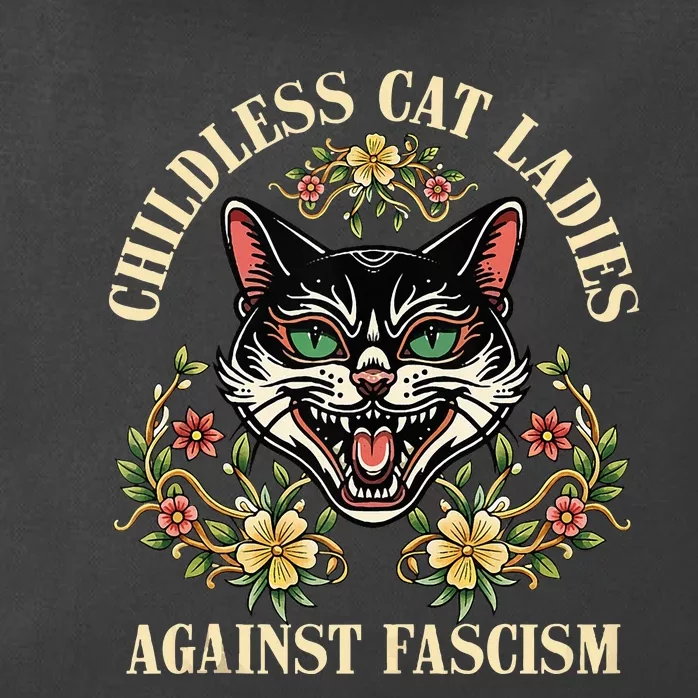 Childless Cat Ladies Against Fascism Zip Tote Bag