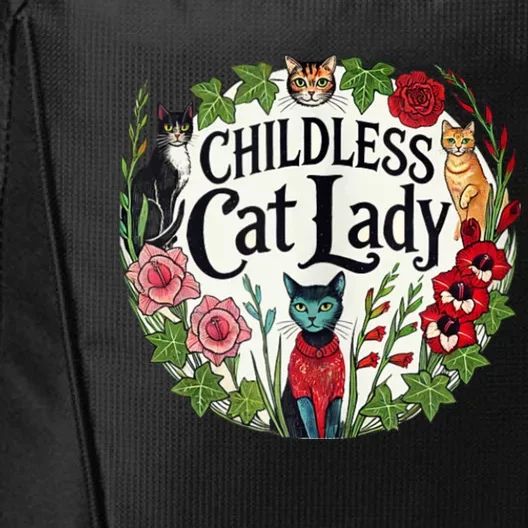 Childless Cat Ladies Against Fascism City Backpack