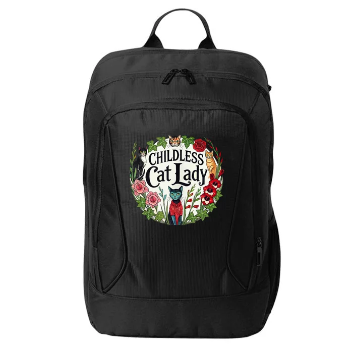 Childless Cat Ladies Against Fascism City Backpack