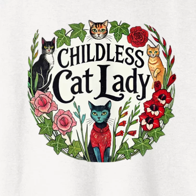 Childless Cat Ladies Against Fascism Women's Crop Top Tee