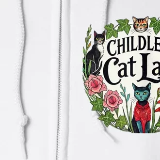 Childless Cat Ladies Against Fascism Full Zip Hoodie