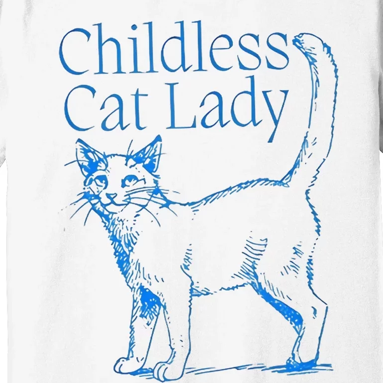 Childless Cat Lady Premium T-Shirt