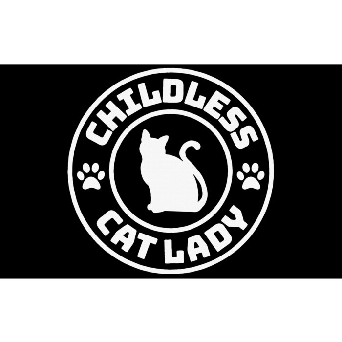 Childless Cat Lady Funny Cat Lover Bumper Sticker