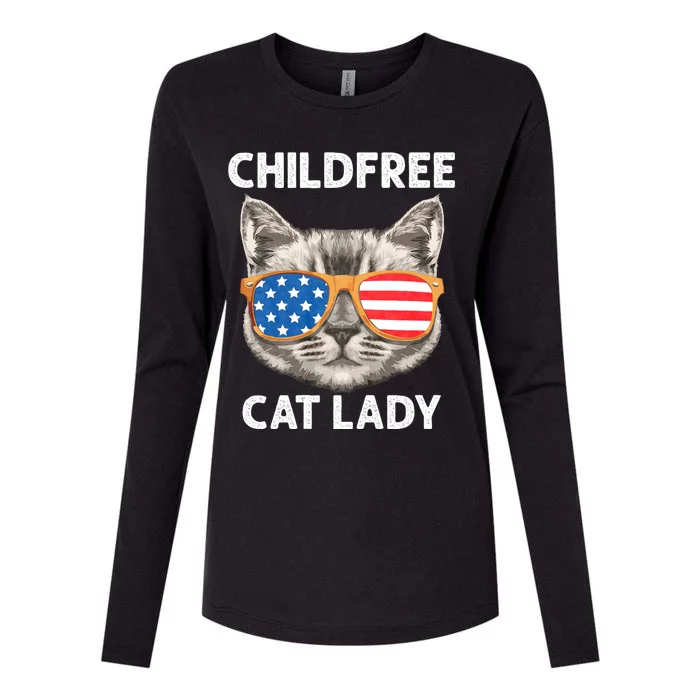 Childfree Cat Lady For Cat Mom Women Cat Lady Womens Cotton Relaxed Long Sleeve T-Shirt