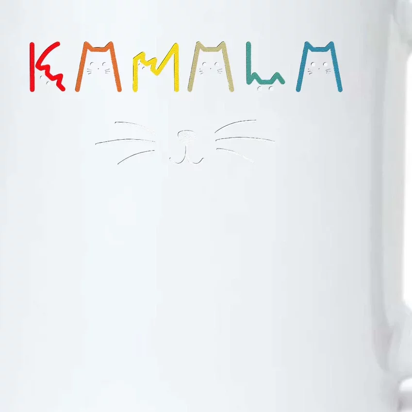 Commala Cat Lettering Positive Funny Cat Letters Gift Black Color Changing Mug