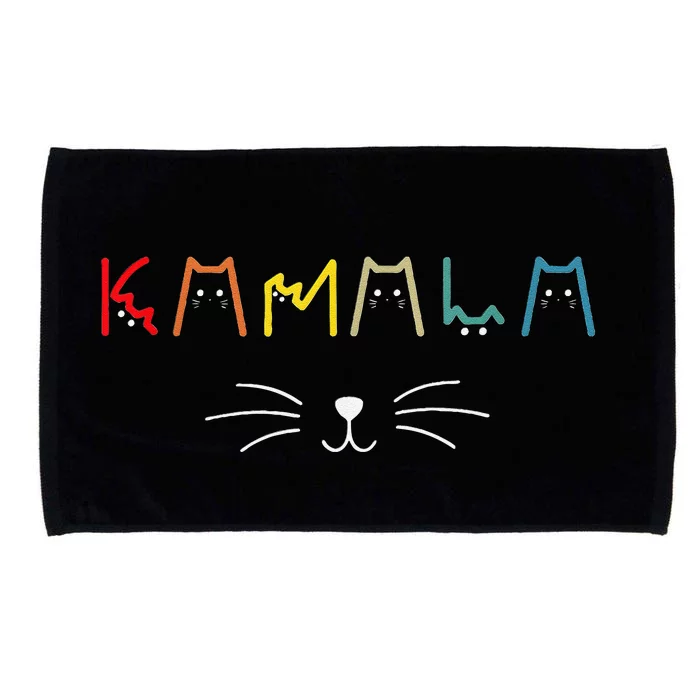 Commala Cat Lettering Positive Funny Cat Letters Gift Microfiber Hand Towel