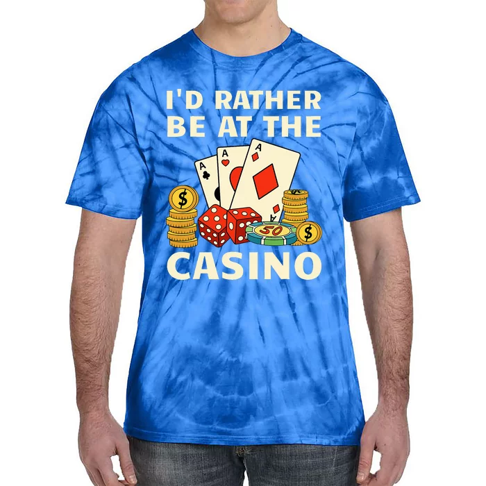 Cool Casino Lover Art For Casino Gambling Gambler Tie-Dye T-Shirt