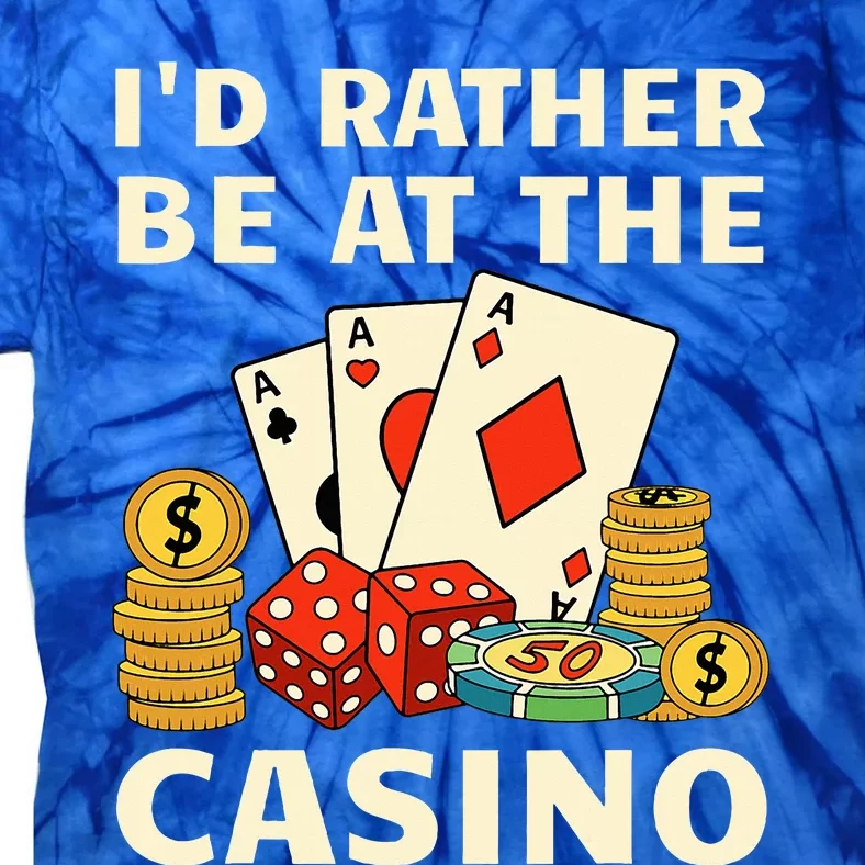 Cool Casino Lover Art For Casino Gambling Gambler Tie-Dye T-Shirt