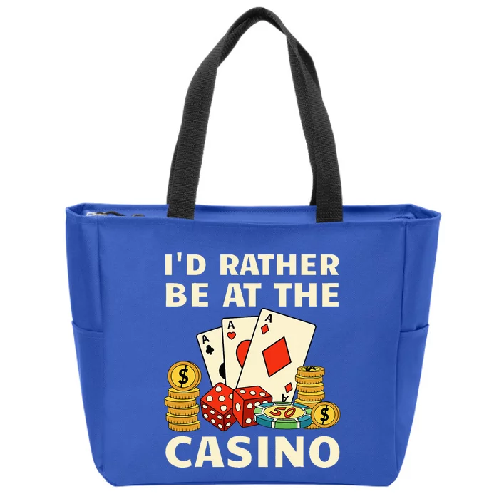 Cool Casino Lover Art For Casino Gambling Gambler Zip Tote Bag