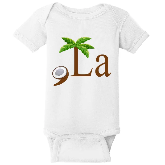 Coconut Comma + La Kamala Harris 2024 President Election Baby Bodysuit