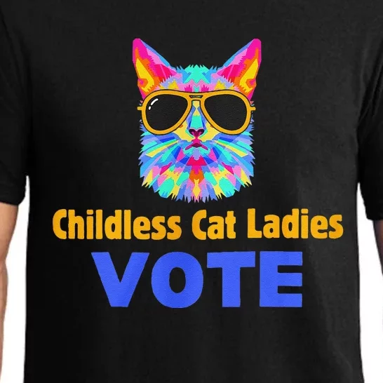 Childless Cat Ladies Vote Blue Gift Pajama Set