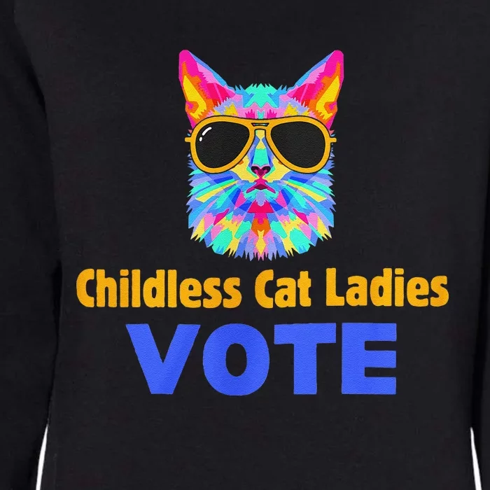 Childless Cat Ladies Vote Blue Gift Womens California Wash Sweatshirt