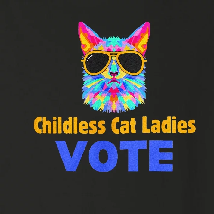 Childless Cat Ladies Vote Blue Gift Toddler Long Sleeve Shirt