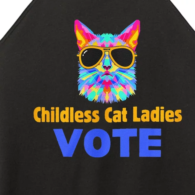 Childless Cat Ladies Vote Blue Gift Women’s Perfect Tri Rocker Tank