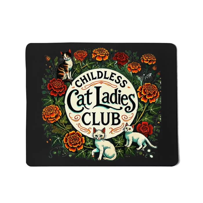 Childless Cat Ladies Club Illustration Mousepad