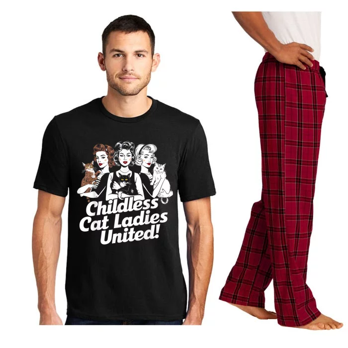 Childless Cat Ladies United Funny Democrat Political Pajama Set