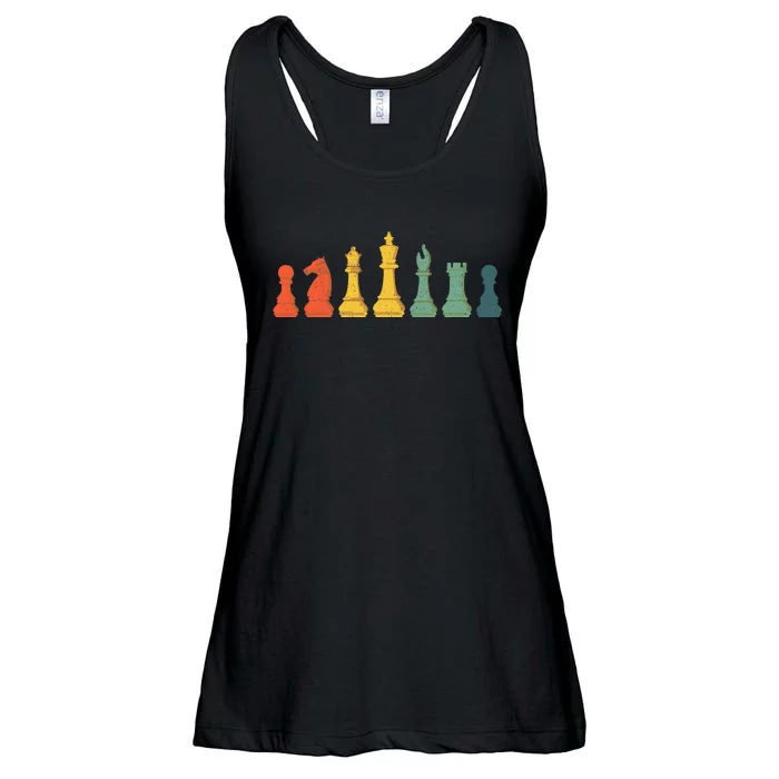 Cool Chess Lover Art Chess Players Novelty Ladies Essential Flowy Tank