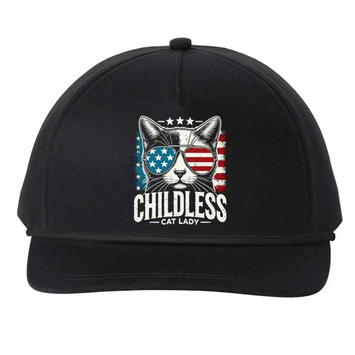 Childless Cat Lady 2024 Snapback Five-Panel Rope Hat