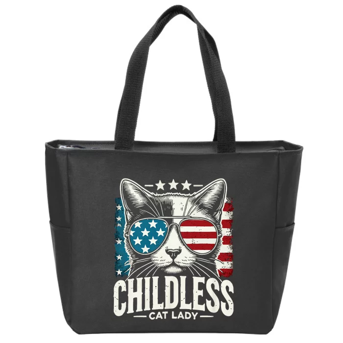 Childless Cat Lady 2024 Zip Tote Bag