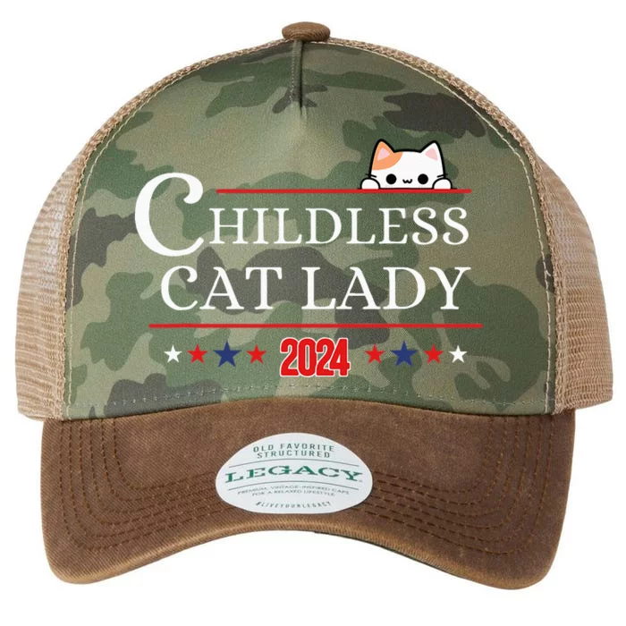 Childless Cat Lady 2024 Legacy Tie Dye Trucker Hat