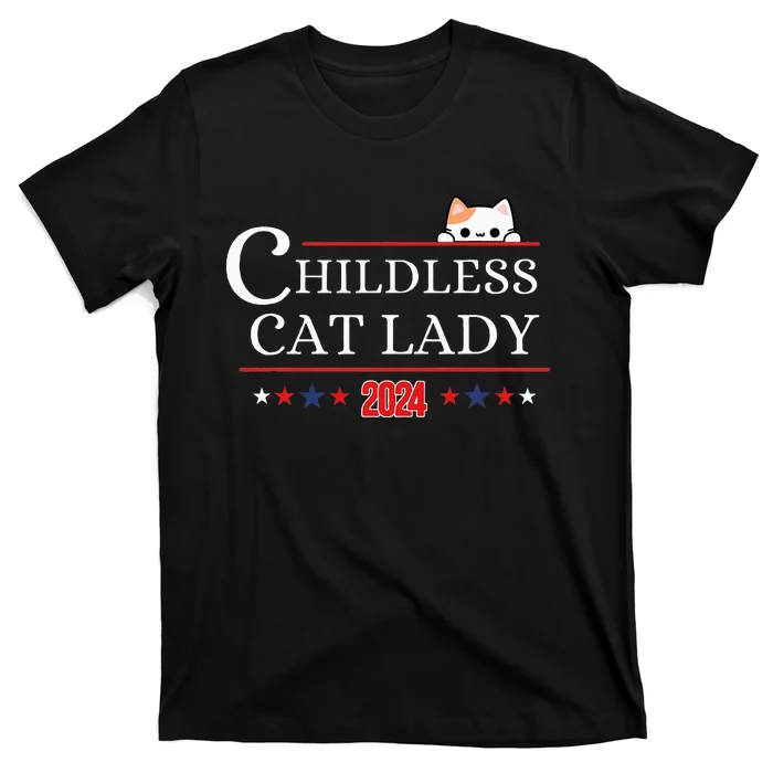 Childless Cat Lady 2024 T-Shirt